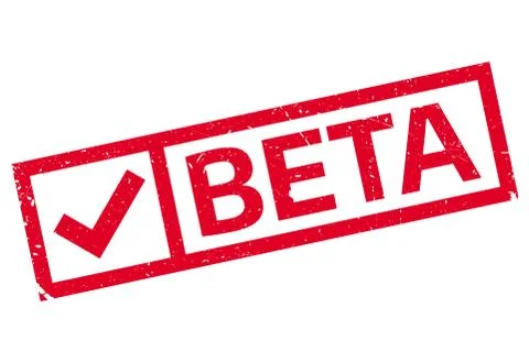 Beta rubber stamp 스톡 일러스트