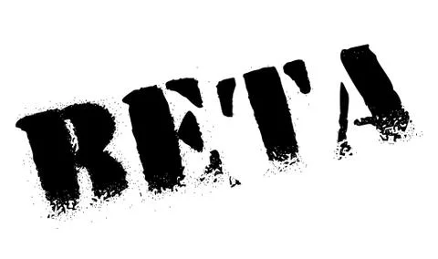Beta rubber stamp Stock Illustration