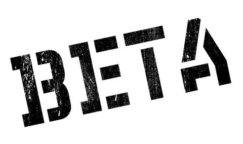 Beta rubber stamp 스톡 일러스트