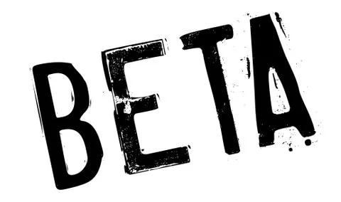 Beta rubber stamp 스톡 일러스트