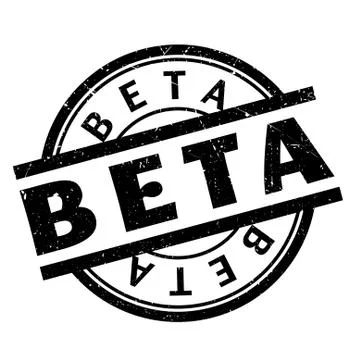 Beta rubber stamp Stock Illustration