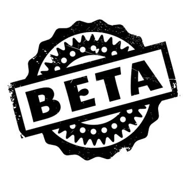 Beta rubber stamp 스톡 일러스트
