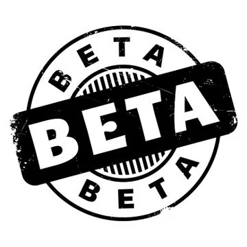 Beta rubber stamp 스톡 일러스트
