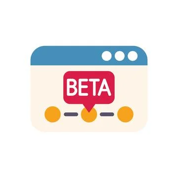 Beta software website under construction icon with loading progress bar イラスト素材