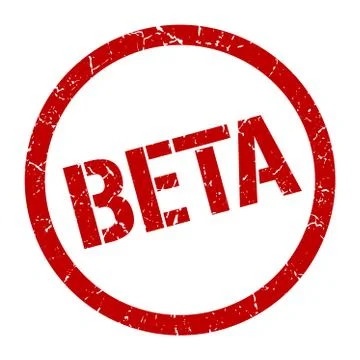 Beta stamp Stock Illustration