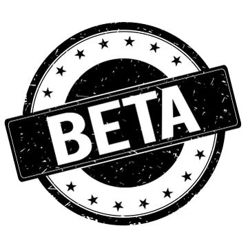 BETA stamp sign black. Stock Illustration