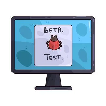 Beta Test illustration Stock Illustration