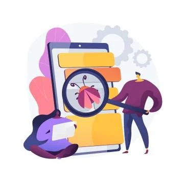 Beta testing abstract concept vector illustration. Stock Illustration