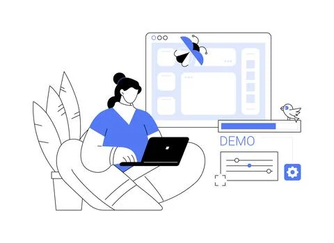 Beta testing abstract concept vector illustration. Stock Illustration