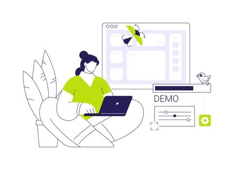 Beta testing abstract concept vector illustration. Stock Illustration