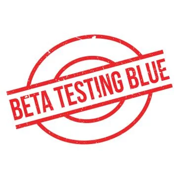 Beta Testing Blue rubber stamp イラスト素材