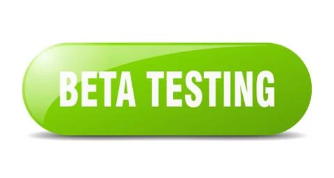 Beta testing button. beta testing sign. key. push button. Stock Illustration
