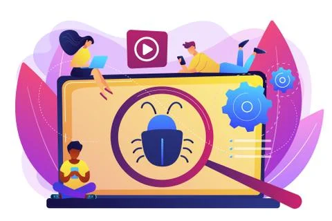 Beta testing concept vector illustration. Stock Illustration