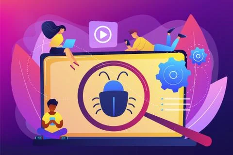 Beta testing concept vector illustration. Stock Illustration