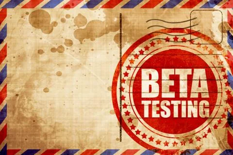 Beta testing 스톡 일러스트