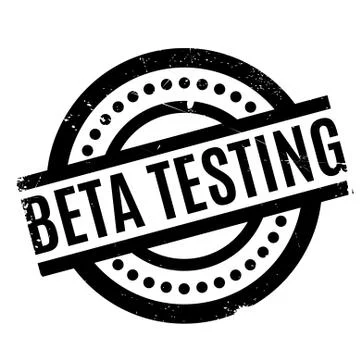 Beta Testing rubber stamp Stock Illustration