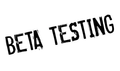 Beta Testing rubber stamp 스톡 일러스트