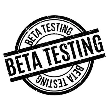 Beta Testing rubber stamp イラスト素材