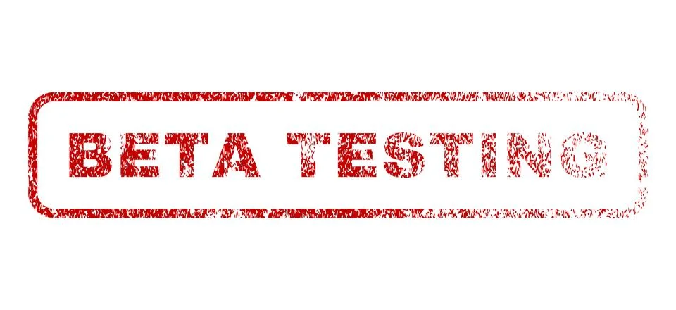 Beta Testing Rubber Stamp Illustrazione stock