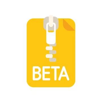 Beta testing software development icon showing bug fixing phase 库存插图