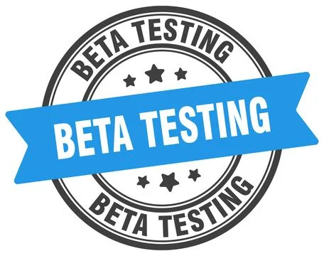 Beta testing stamp. beta testing label on transparent background. round sign Stock Illustration