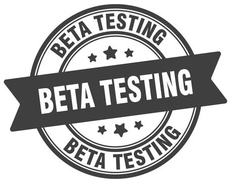 Beta testing stamp. beta testing label on transparent background. round sign Stock Illustration