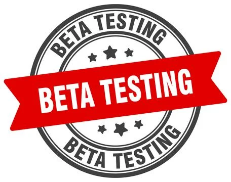 Beta testing stamp. beta testing label on transparent background. round sign Stock Illustration