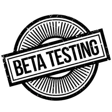 Beta testing stamp Illustrazione stock