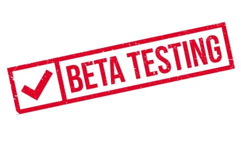 Beta testing stamp Illustrazione stock