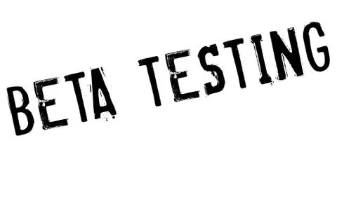 Beta testing stamp Stock Illustration