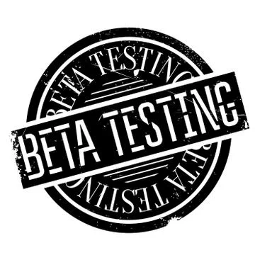 Beta testing stamp Stock Illustration