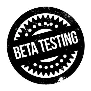 Beta testing stamp Illustrazione stock