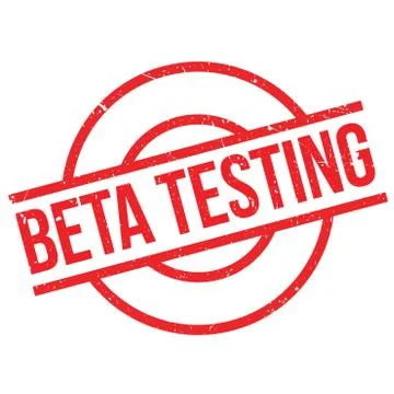 Beta testing stamp Illustrazione stock