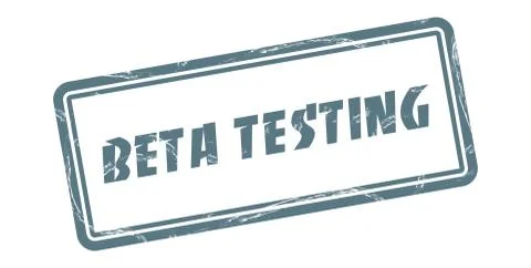 Beta testing stamp Stock Illustration