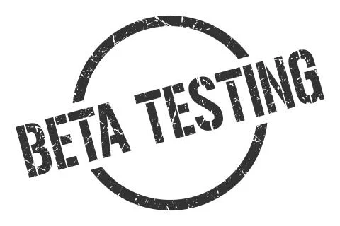 Beta testing stamp Illustrazione stock
