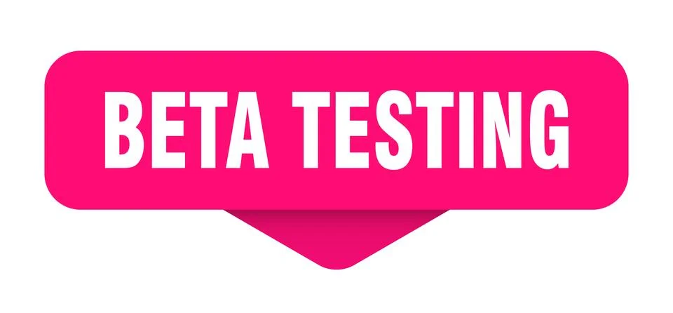 Beta testing sticker. beta testing sign on transparent background Illustrazione stock
