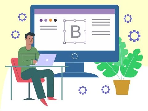 Beta Version Concept Illustration Style Stock Illustration