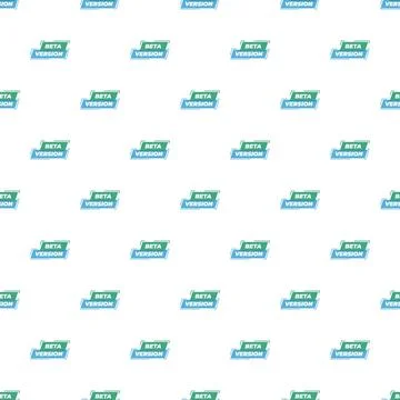 Beta version concept pattern for software development Stock Illustration