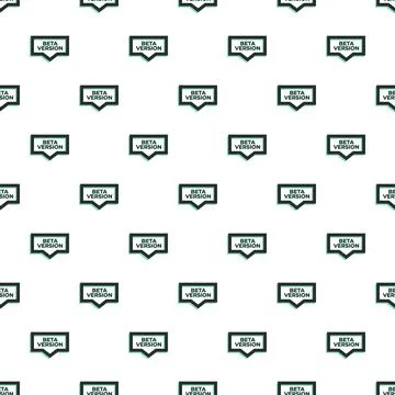 Beta version icon pattern representing software development and testing Illustrazione stock
