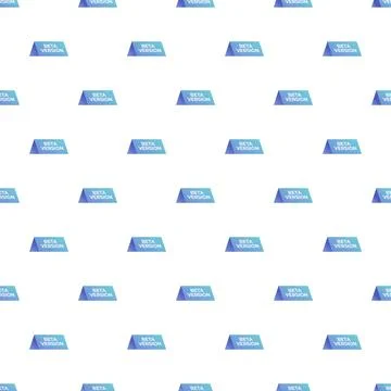 Beta version software development testing seamless pattern Stock Illustration
