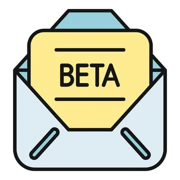 Beta version software testing program invitation letter 库存插图
