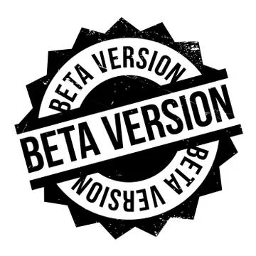 Beta version stamp Stock Illustration