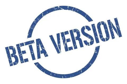 Beta version stamp Stock Illustration