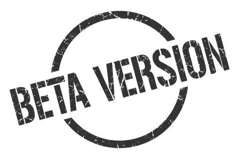 Beta version stamp Stock Illustration
