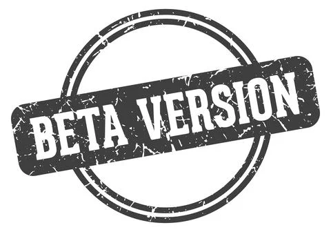 Beta version stamp Stock Illustration
