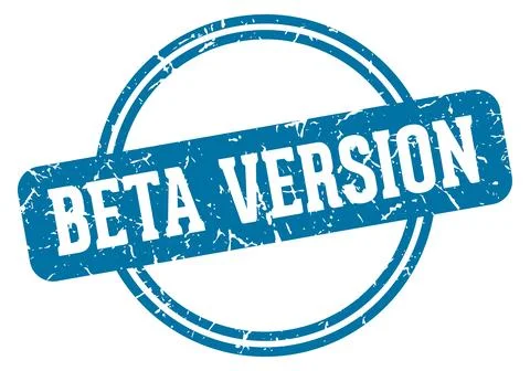Beta version stamp Stock Illustration