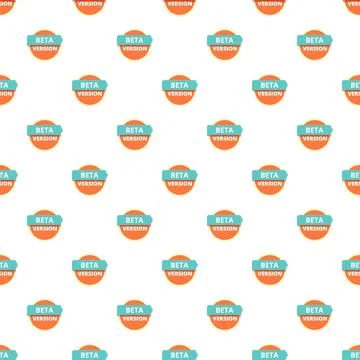 Beta version stamp pattern for software development Stock Illustration