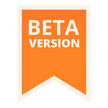 Beta version style icon cartoon vector. Computer software イラスト素材