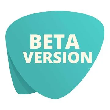 Beta version system icon cartoon vector. Computer software Illustrazione stock
