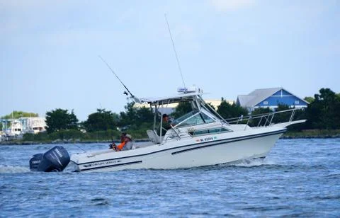 Bethany Beach, Delaware, U.S.A - September 2, 2019 - A fishing boat on the In Stock Photos